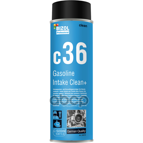 Очист. дросс. заслонок Gasoline Intake Clean+ C36 (0,5Л) BIZOL арт. 80016
