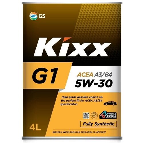 Моторное масло Kixx G1 5W-40 синтетическое 4 л