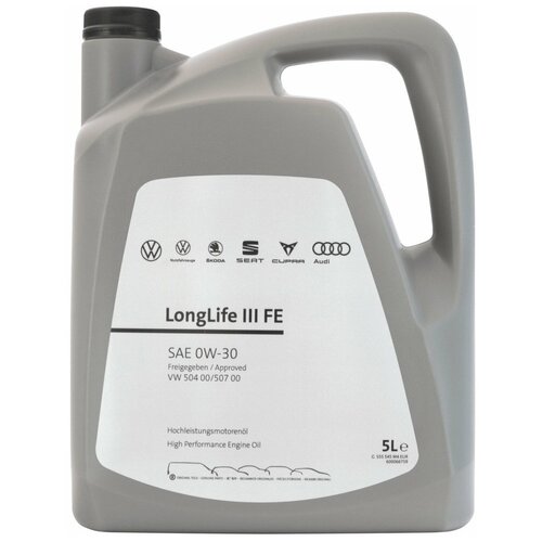 Моторное масло Volkswagen Longlife III FE 0W-30, 5 л