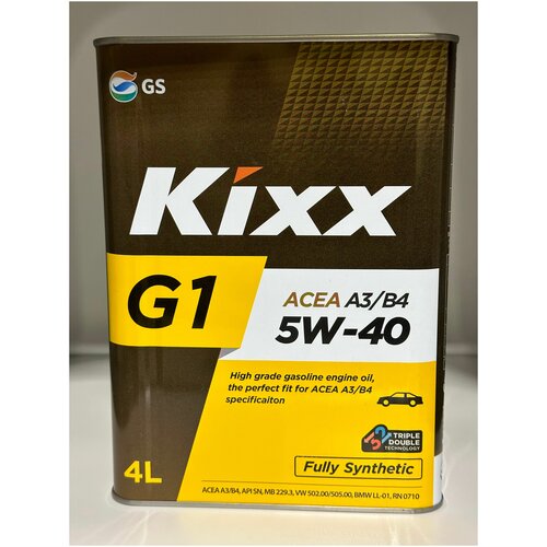 Моторное масло KIXX G1 A3/B4 5W-40 Синтетическое 4 л