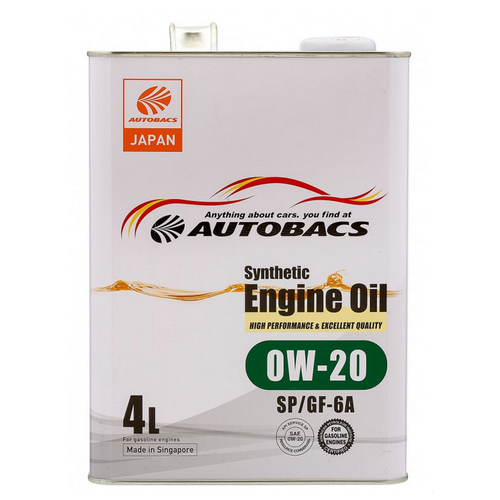 AUTOBACS Масло Моторное Synthetic 0w-20 Sp/Gf-6 4l