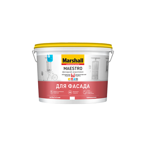 Краска Marshall Maestro для Фасада BC 0,9л (Бесцветная база)