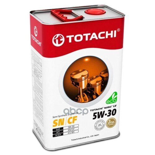 TOTACHI Снят, Замена 19504 Totachi Niro Lv Semy-Synthetic Sn/Cf 5w-30 4л