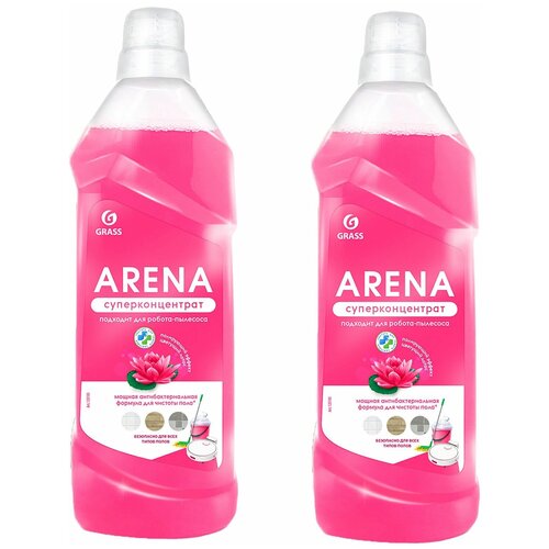 Средство для мытья пола с полирующим эффектом Arena Цветущий Лотос 2х1л.