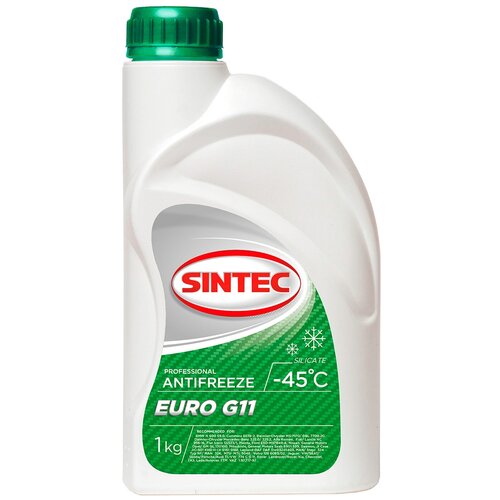 SINTEC 802561 SINTEC ANTIFREEZE EURO G11 Антифриз готовый зеленый -45 (5L)