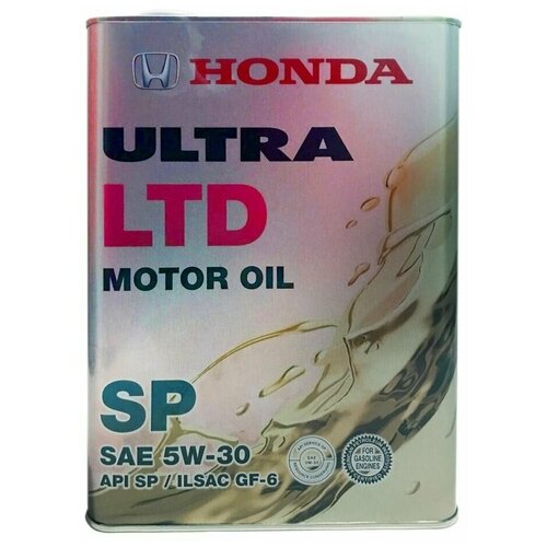 Оригинальное моторное масло HONDA ULTRA LTD MOTOR OIL 5W30 SP 4 л (железо) Япония