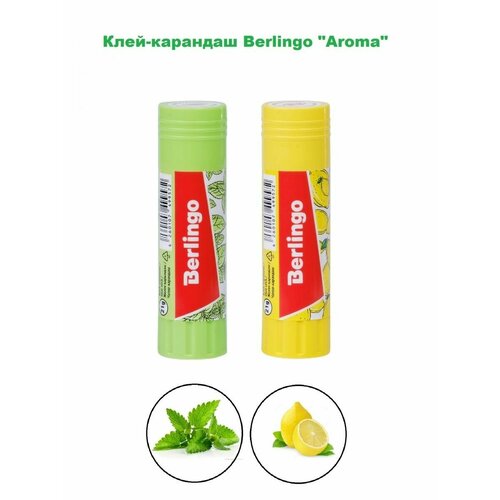 Клей-карандаш "Aroma" 21г ароматизированный (мята, лимон)