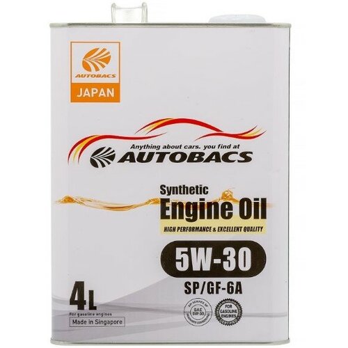 Моторное масло AUTOBACS 5w-30 Synthetic SP/GF-6 4л A00032428