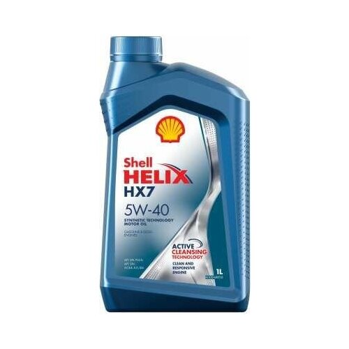 Моторное масло Shell Helix HX7 Plus 5w40 1 л