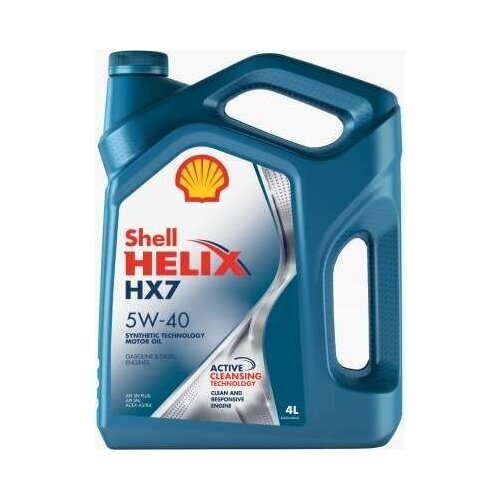 Моторное масло Shell Helix HX7 Plus 5w40 4 л