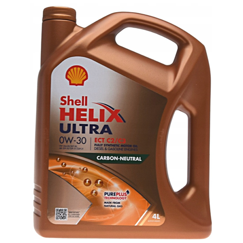 Моторное масло Shell HELIX ULTRA ECT C2/C3 0W-30 Синтетическое 4 л.