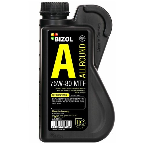 88950 BIZOL Синт. тр.масло Allround Gear Oil MTF 75W-80 (1л)