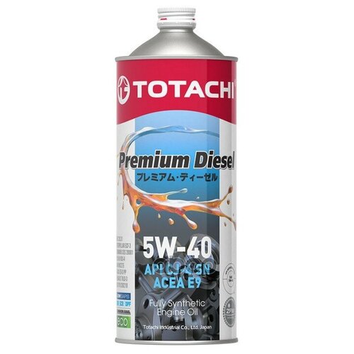 Масло мотороное TOTACHI Premium Diesel Fully Synthetic CJ-4/SN 5W-40 1л