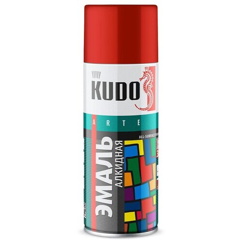 KU11012 KUDO Эмаль универсальная белая матовая RAL9003 KUDO KU11012