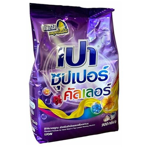 LION PAO Стиральный порошок для цветного белья 900гр UV Color Nano Tech Таиланд