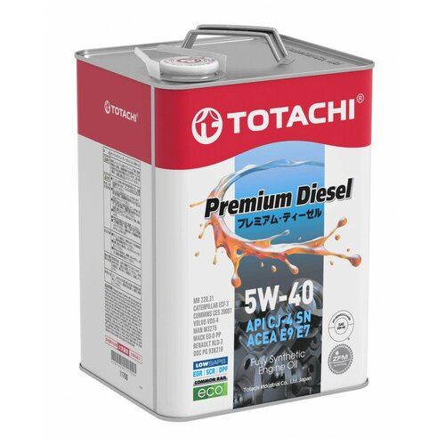 Моторное масло Totachi Premium Diesel CJ-4/SN E9 5W40 синтетическое 6л
