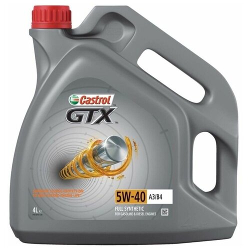 Моторное масло CASTROL GTX 5W-40 синтетическое 4 л 15B9F5