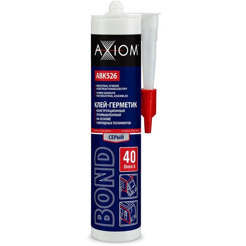 Axiom abk526 клей-герметик на основе гибридных полимеров, шор а 40, цв, AXIOM ABK526 (1 шт.)