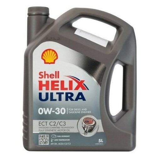 SHELL 550046307 Масло моторное cинтетическое Shell Helix Ultra ECT C2/C3 0W-30 (5л)