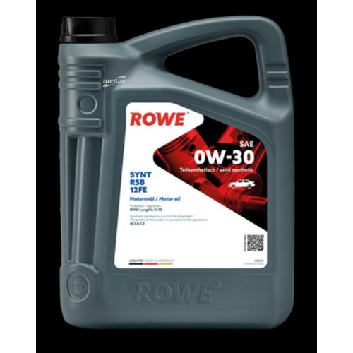 ROWE 20305005099 Масло моторное ROWE HIGHTEC SYNT RSB 12FE SAE 0W-30 5л.