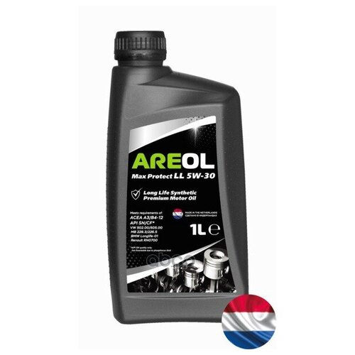 AREOL Areol Max Protect Ll 5w-30 (1l)_масло Моторное! Синт Acea A3/B4, Api Sn/Cf, Mb 229.3/226.5