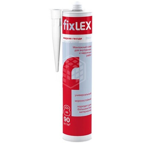 Клей монтажный Lex FixLex Жидкие гвозди, 260 г, прозрачный