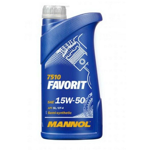 MANNOL MN7510-1 7510-1 MANNOL FAVORIT 15W50 1 л. Полусинтетическое моторное масло 15W-50