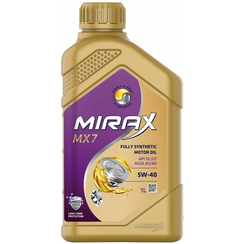 MIRAX MX7 SAE 5W-40 API SL/CF, ACEA A3/B4