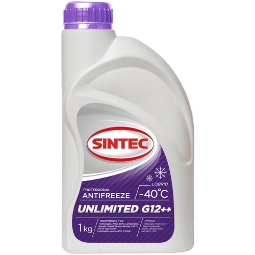 Антифриз Sintec Unlimited красно-фиолетовый, 1 л