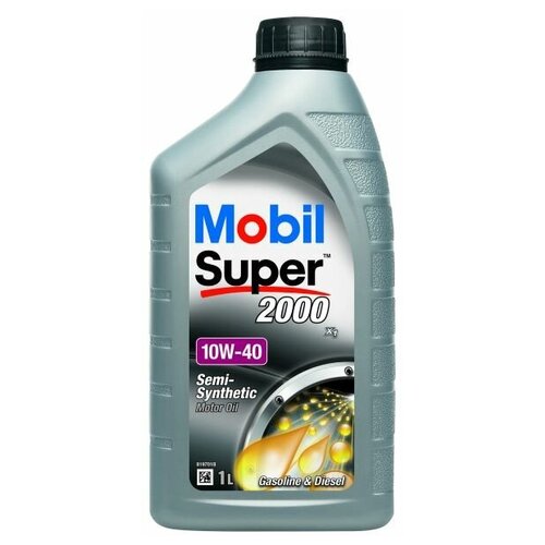 MOBIL 150868 Масло моторное полусинтетическое Mobil Super™ 2000 x1 10W40 API SN/CF ACEA A3/B3 1л