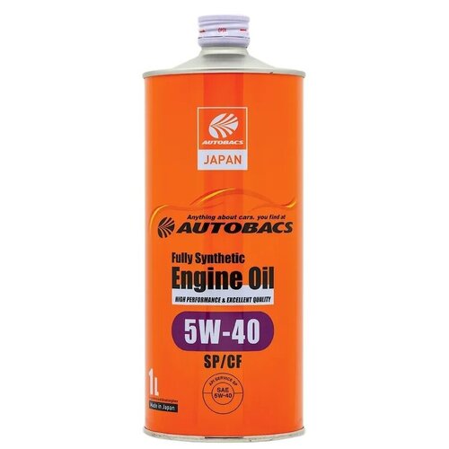 Моторное масло AUTOBACS 5W-40 ENGINE OIL API SP/CF 1л (синтетика) Япония