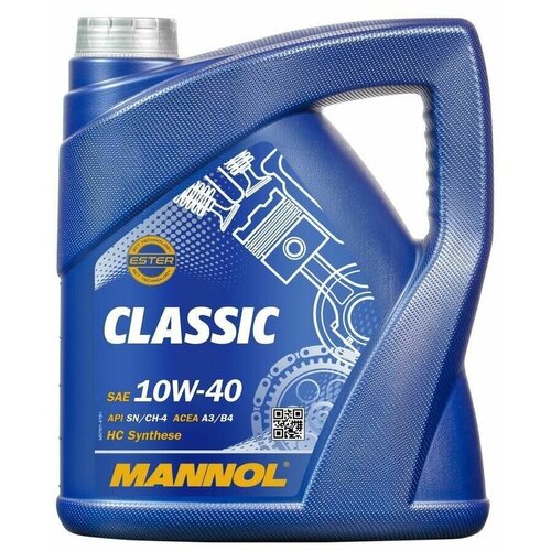 Моторное масло MANNOL Classic, 10W-40, 4л, полусинтетическое [1101]