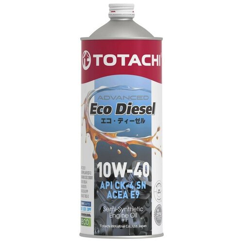 10W-40 Eco Diesel CK-4 CJ-4 SN 1л (полусинт. мотор. масло) Totachi E1301