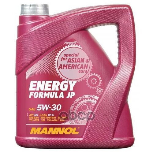Sae 5w30 4l energy formula jp metal масло мот синт Mannol 7914