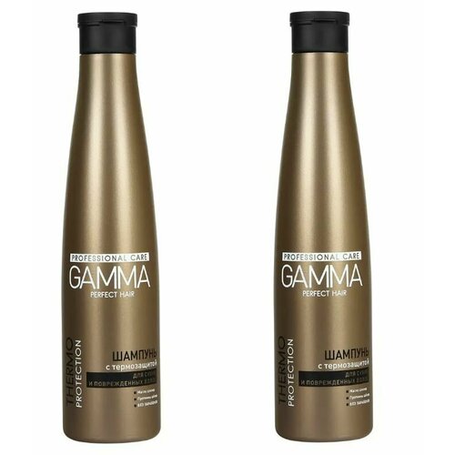 Gamma Perfect Hair Шампунь для сухих и поврежденных волос, с термозащитой,350 мл,2шт