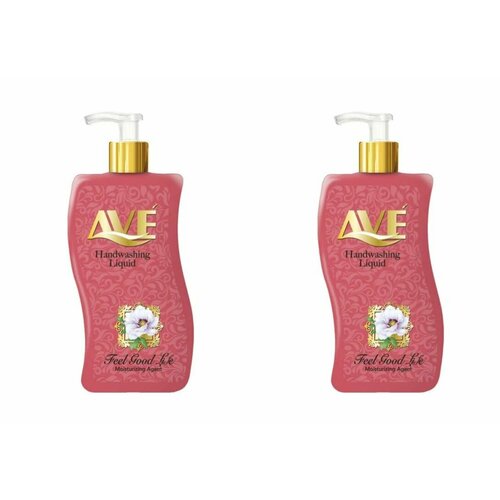 AVE Жидкое мыло Розовое Бархатные, прикосновения с ароматом цветов, 500 мл, 2 шт