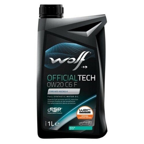 WOLF OIL 1048794 Масло моторное OFFICIALTECH 0W20 C6 F 1L