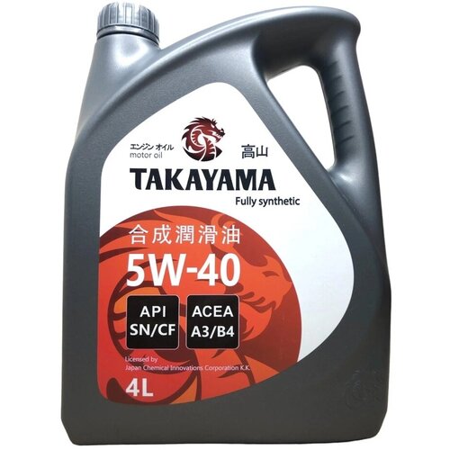 Моторное масло Takayama SAE 5W-40 API SN/CF, ACEA A3/B4 4л