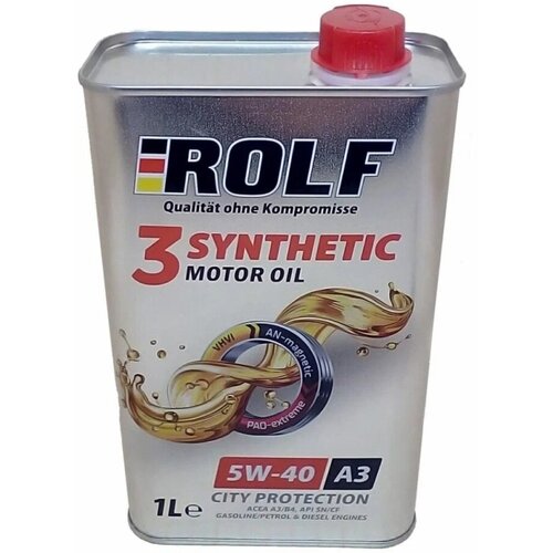 Моторное масло ROLF 3-synthetic 5W-40 ACEA A3/B4 1л