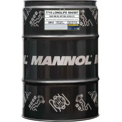 MANNOL LONGLIFE 504/507 5W-30 60 л. Синтетическое моторное масло 5W-30 7003