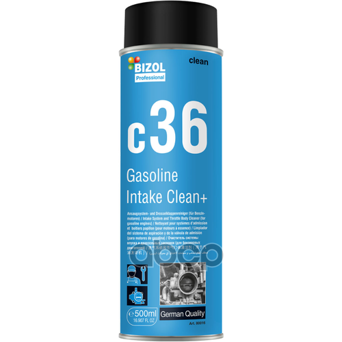 Очист.Дросс.Заслонок Gasoline Intake Clean+ C36 (0,5л) BIZOL арт. 80016