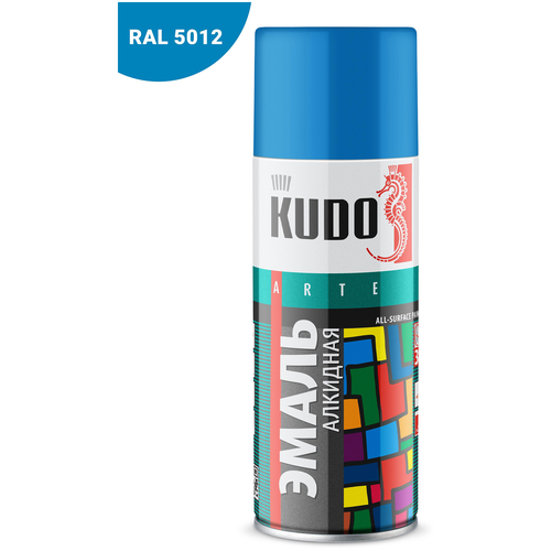 KUDO KU-1010 эмаль универсальная, голубая, аэрозоль 520 мл\
