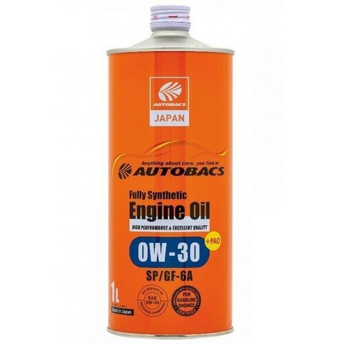 A00032233 Autobacs Масло Моторное Синтетическое "engine Oil 0W-30", 1Л