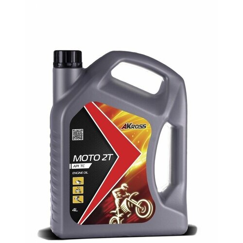 Моторное масло AKross MOTO 2T TC (полусинтетическое) 4 л