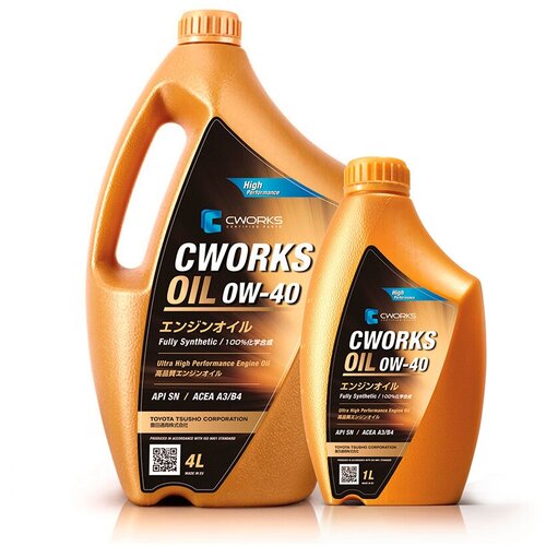 Cworks cworks oil 0w-40 a3/b4, 5l масло моторное промо комплект (1 промо коробка, 4л+1л) a130r6004a