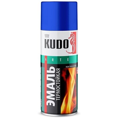 Эмаль термостойкая KUDO 5001 520мл серебристая