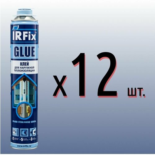 Клей пена всесезонная IRFix GLUE для теплоизоляции - 12шт.