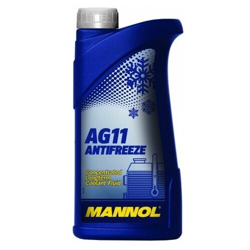 Антифриз Antifreeze Longterm Ag11 (-40 C Синий) 1 Л. MANNOL арт. 2036