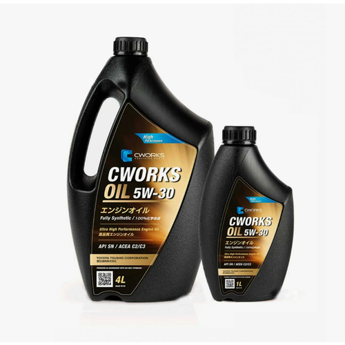 Масло моторное синтетическое промо комплект CWORKS OIL 5W-30 C2/C3 (1 промо коробка 4л+1л) A130R8004A