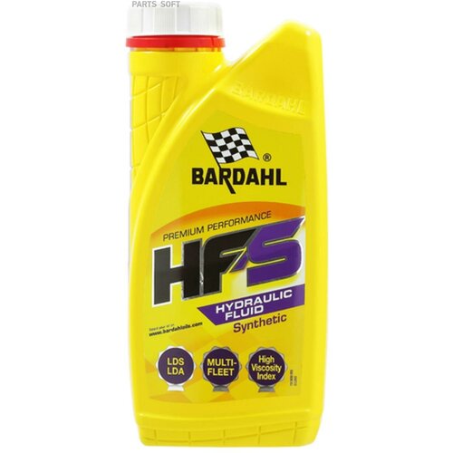 BARDAHL HF-S HYDRAULIC FLUID 1L (синт. гидрав. жидкость) 1шт